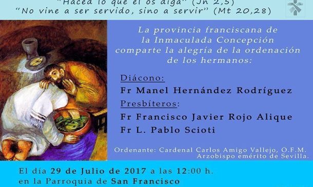 Ordenación de Diácono y Presbíteros