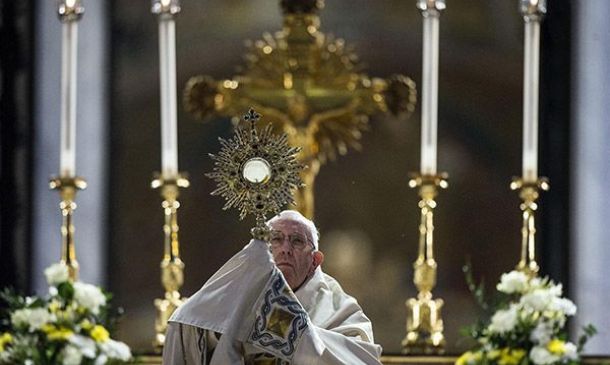 Día del Corpus Christi en la Ciudad Vaticana.