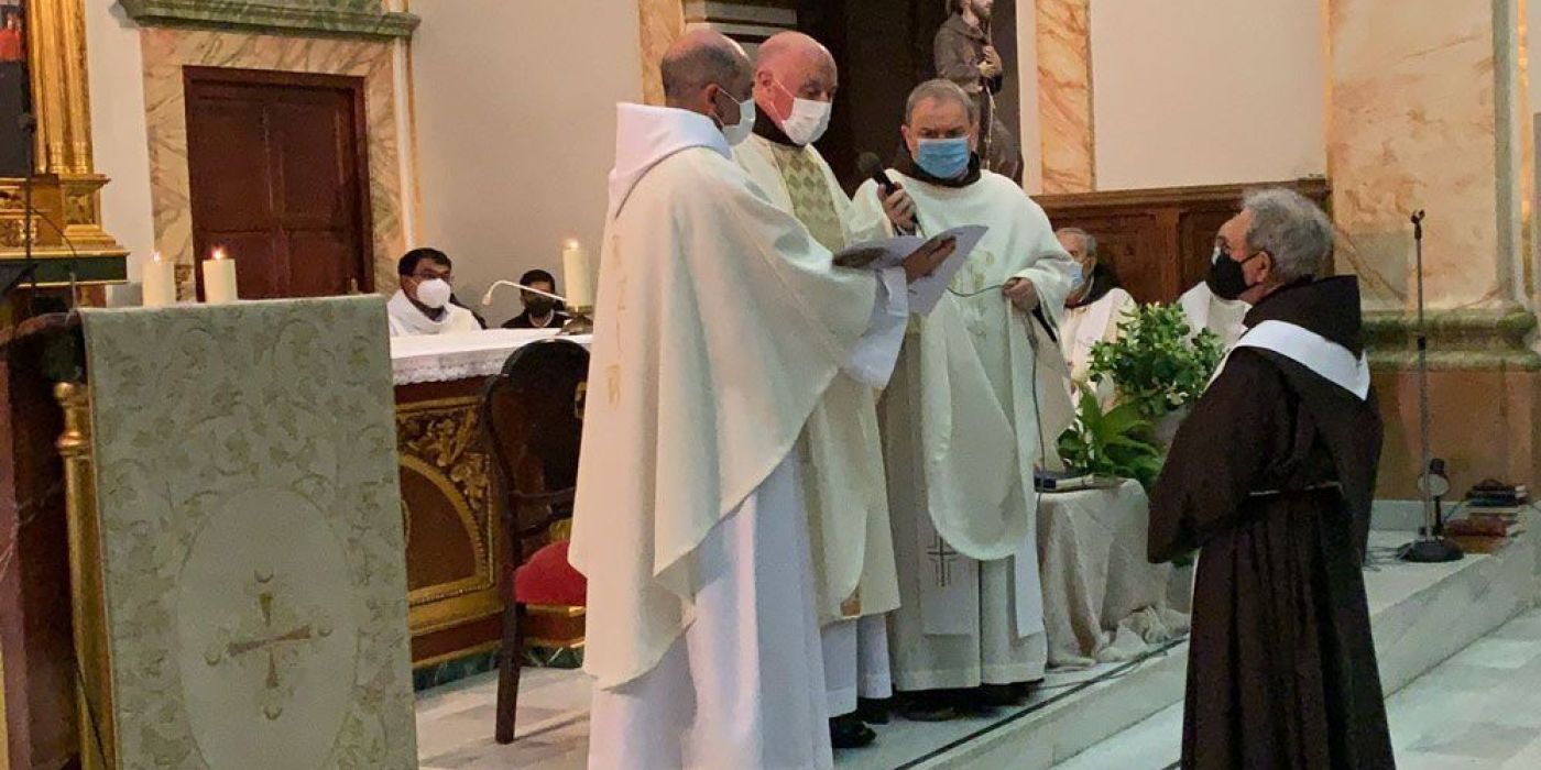 Profesión temporal de Fray Federico